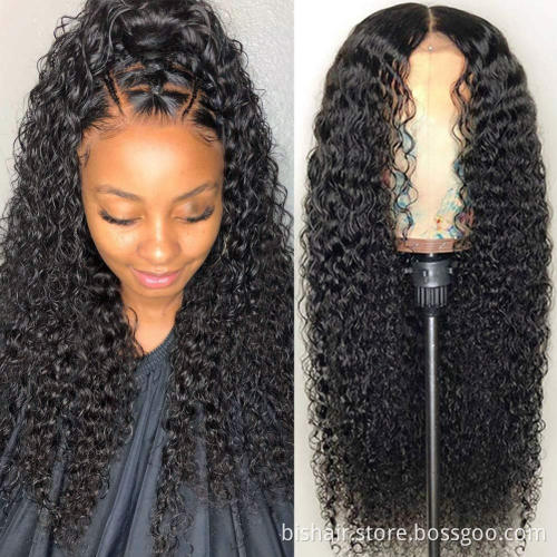 HD Lace Front Wig Human Hair 180% Density 13x4 Kinky Curly Curly Lace Front Wig Suitable for real women without glue
